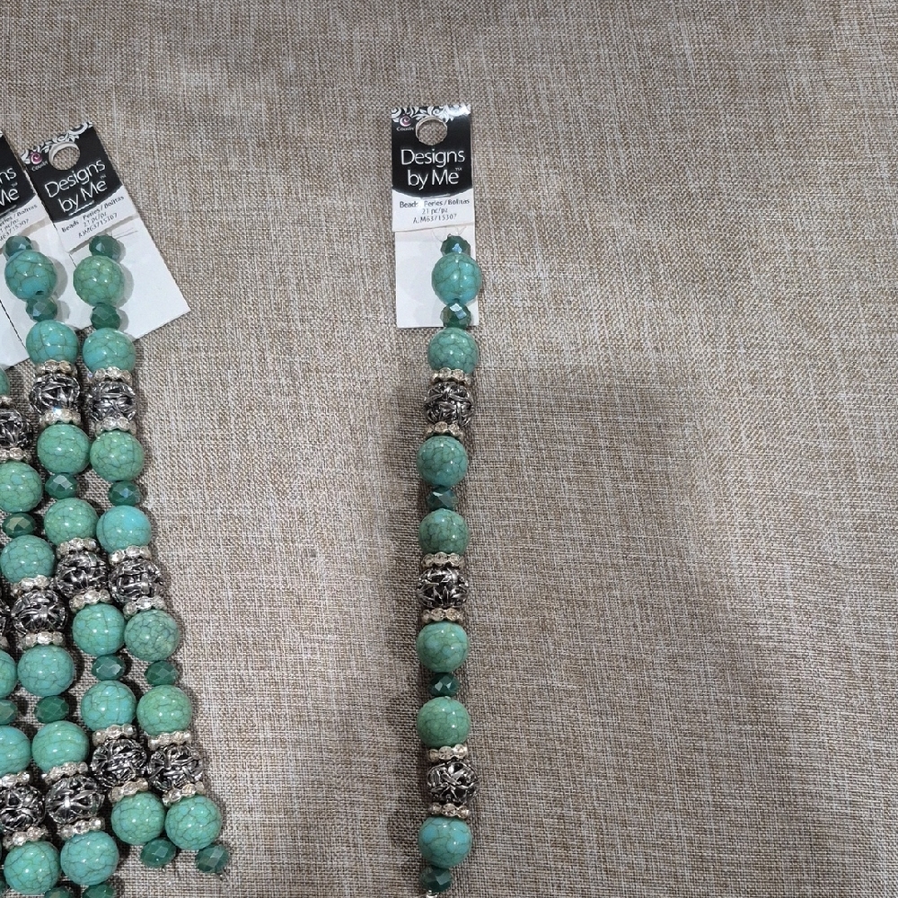 Lot Of 6 Designs by Me Turquoise Beads